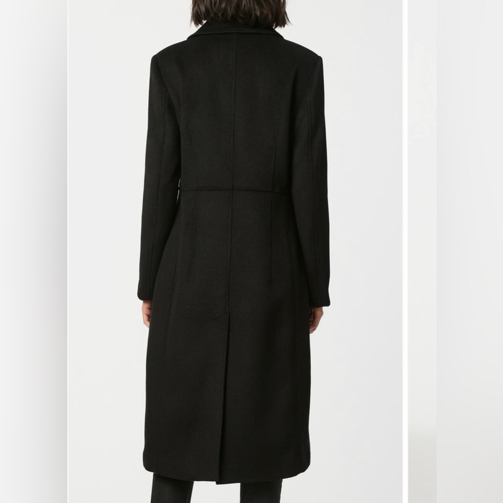 Bernardo - Solid Peaked Lapel Coat - image 2